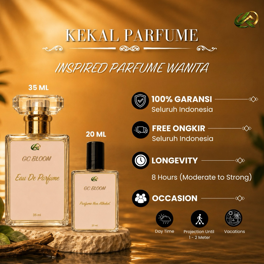 Kekal Parfume|GC Bloom For Women-Inspired Parfume Terlaris dan tahan lama