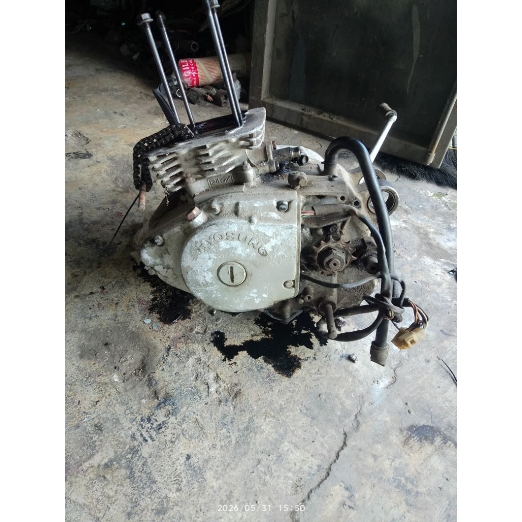 mesin hyosung 125 tanpa head