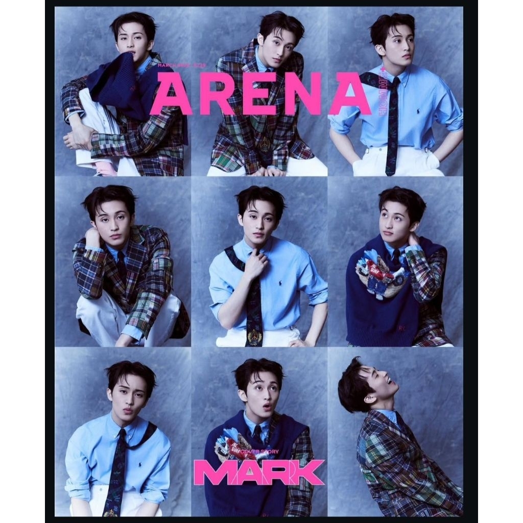 MAJALAH MARK LEE MAGAZINE ARENA HOMME & COSMOPOLITAN KOREA (Cover: NCT MARK)