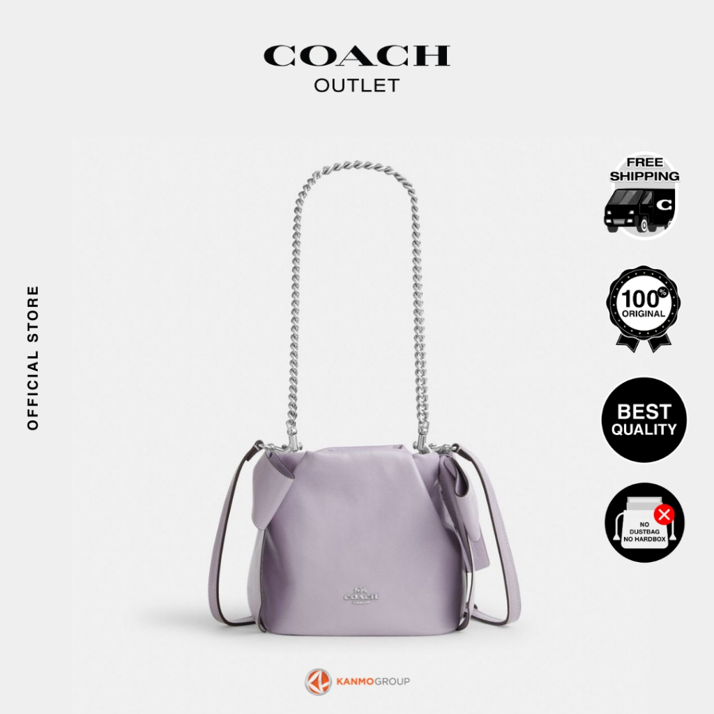Coach Faye Mini Drawstring Bag with Bows - Tas Bahu Wanita