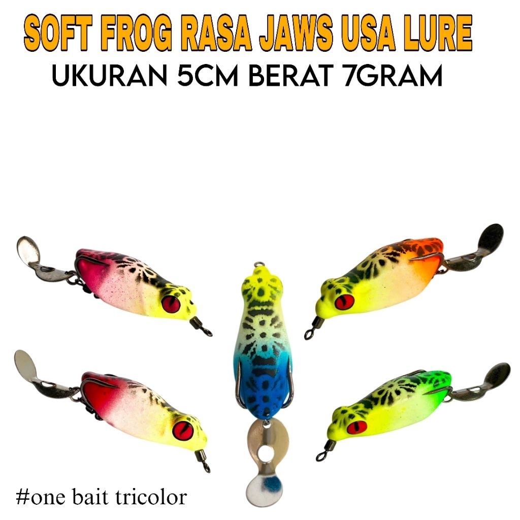 UMPAN PANCING SOFT FROG BERISIK SUARARA JAWS UKURAN 5CM
