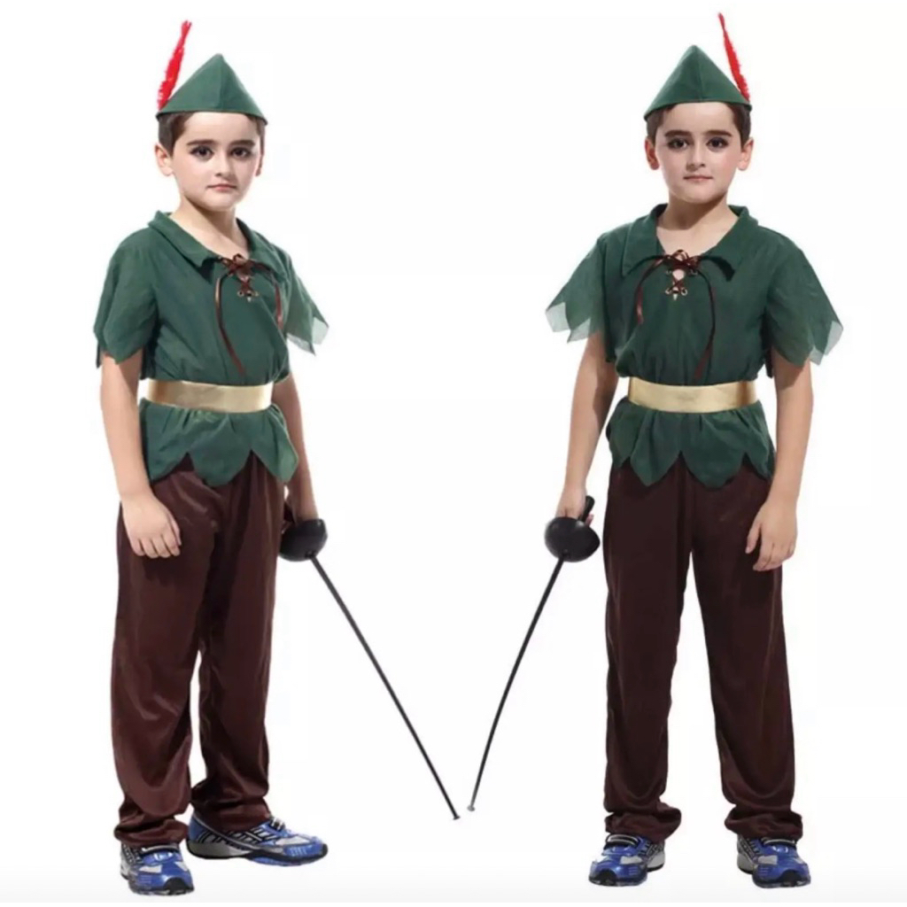 0062 | kostum pemanah peter pan anak | robin hood peter pan boy