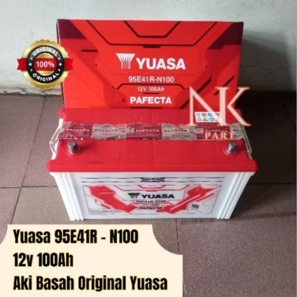 Aki Accu Mobil dan Genset Yuasa N100 12v 100Ah Original Yuasa