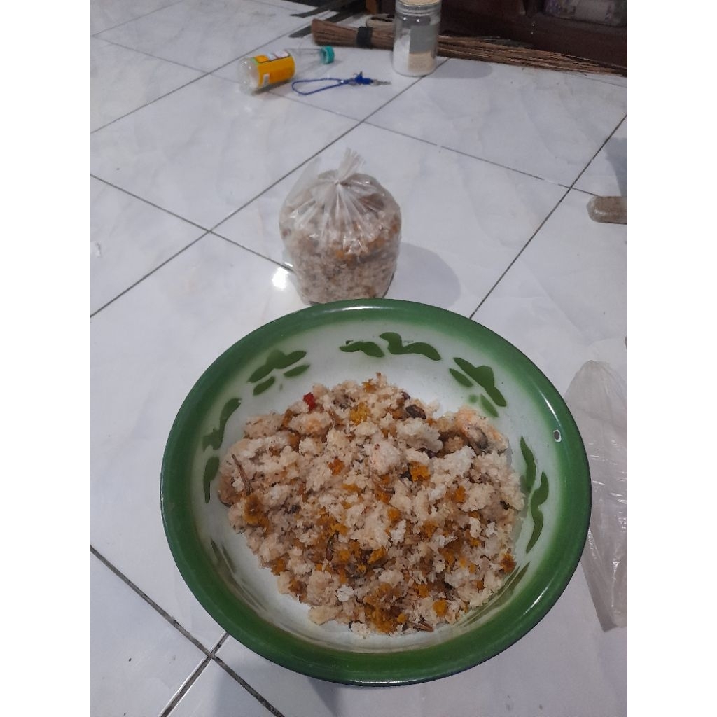 nasi aking (karak pakan ayam)