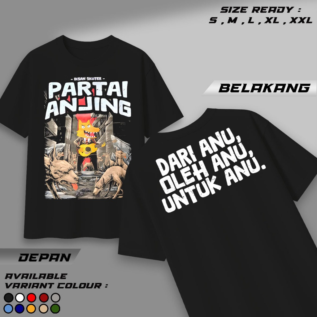 Lings Kaos - Kaos Iksan Skuter Partai - Kaos Distro Catton Premium - Kaos Pria Wanita - Kekinian - K