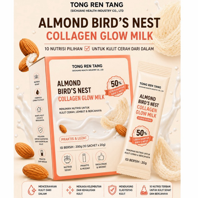 ALMOND BIRD’S NEST COLLAGEN GLOW MILK HONG KONG