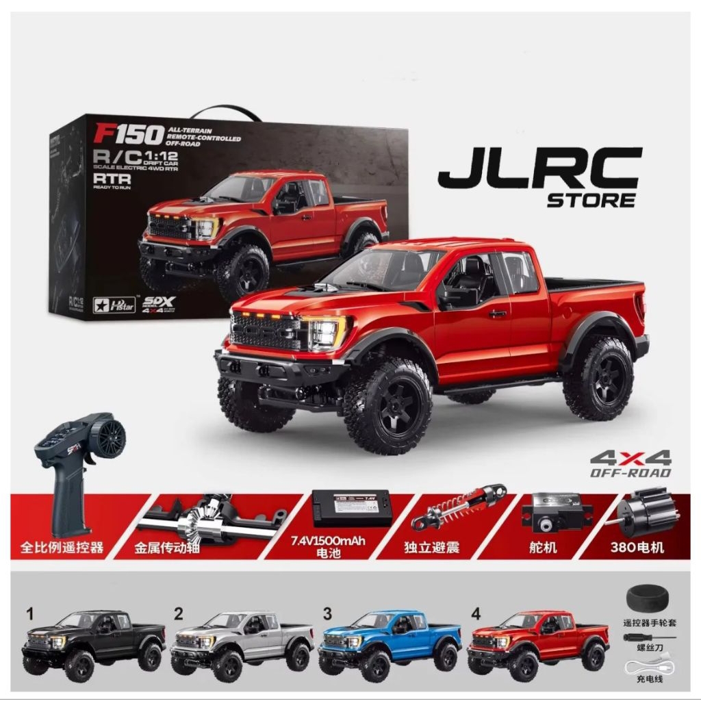 HSTAR R12-01Q F150 RTR Model Ford Raptor F150 1/12 2.4G 4WD RC Adventure Full Proportional Two Speed