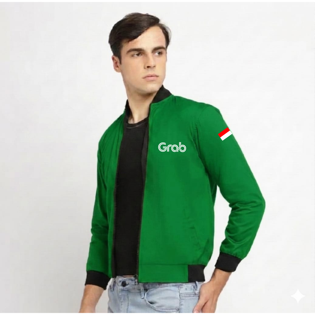 Terbaru.. jaket bomber thailand driver grab online / jaket versity terbaru / jaket ojol terbaru berk