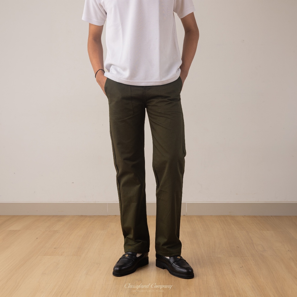 Classyland Company - Tualang Utility Fatigue Pants Olive