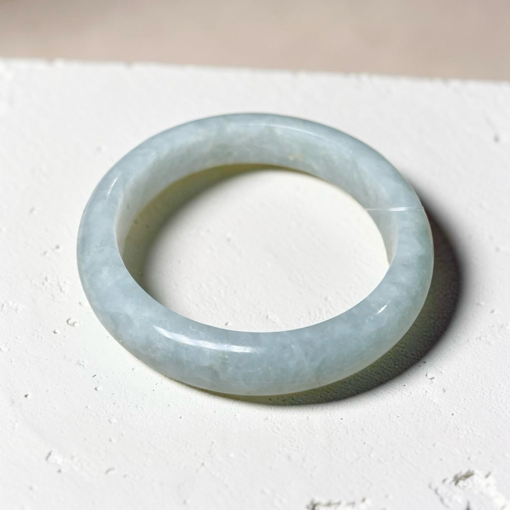 [Certified] - Jadeite Jade Bangle Natural Jade Type A