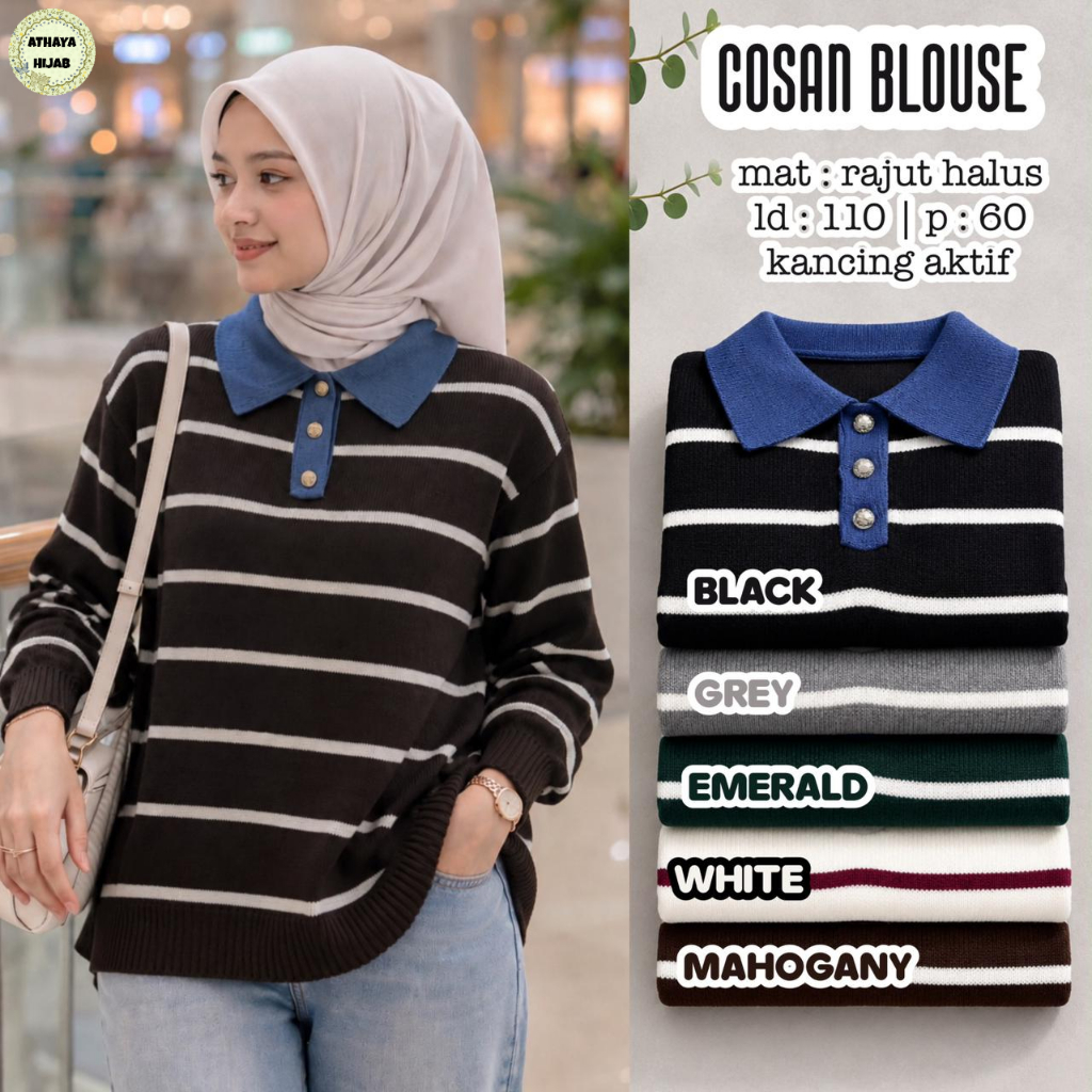 Pakaian Wanita HQ COSAN BLOUSE From AtHAYA FASHION STORE