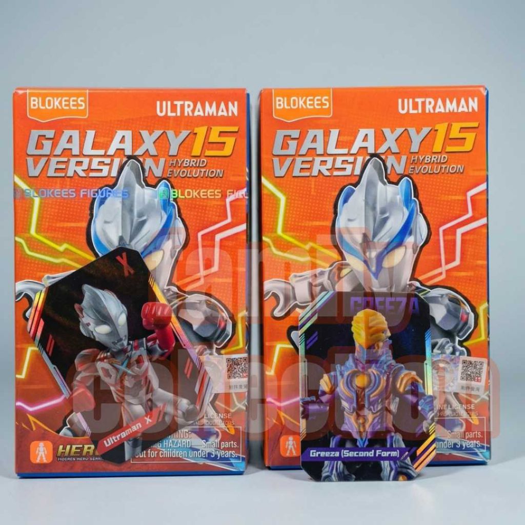 Blokees Galaxy Version 15 Ultraman X Greeza set silver red blue yellow not shodo sodo chodo alpha ka