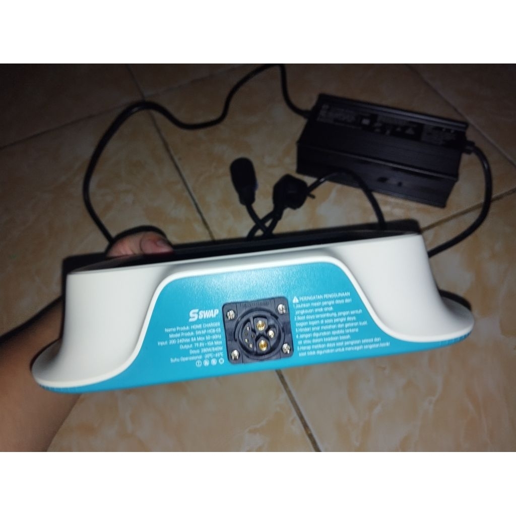 Home charging swap motor listrik smoot baterai 64 volt dan 72 volt