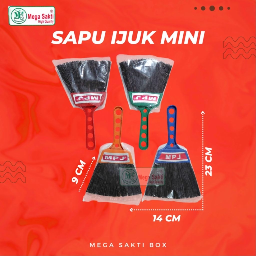 (ISI 1 PCS) SAPU IJUK MINI / SAPU PEMBERSIH KECIL / SAPU IJUK KECIL PEMBERSIH MOBIL / KARPET / SAPU 