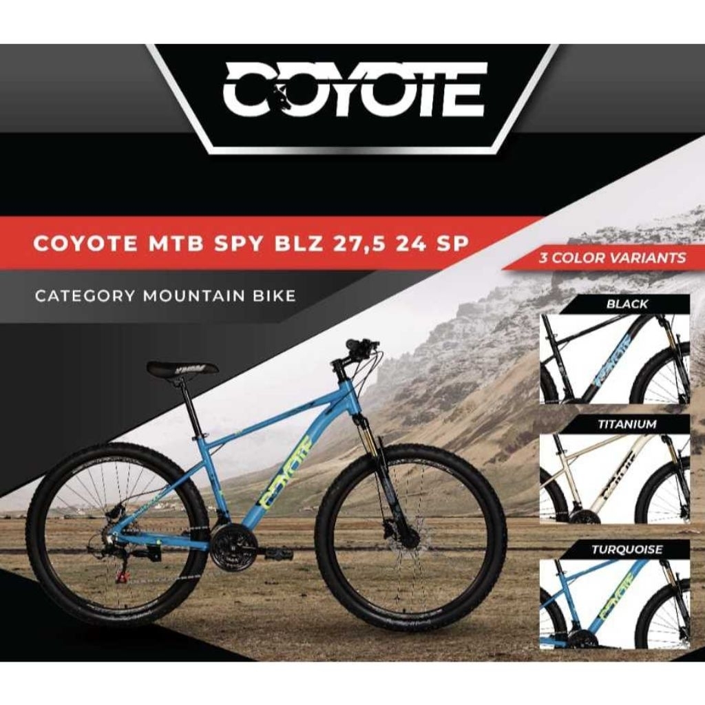 PROMO SEPEDA GUNUNG MTB 20 / 24 / 26 / 27,5 27.5 INCH ELEMENT COYOTE SPY 21 SPEED ASLI ORIGINAL 20" 