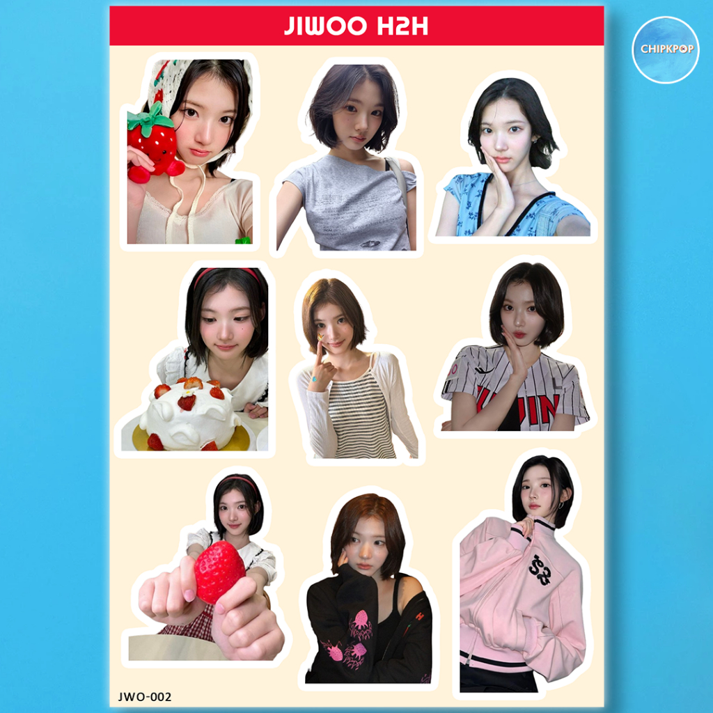 JIWOO HEARTS2HEARTS STIKER KPOP I KPOP H2H I JIWOO | HEARTS2HEARTS I MERCHANDISE KPOP I ARTIS KPOP P