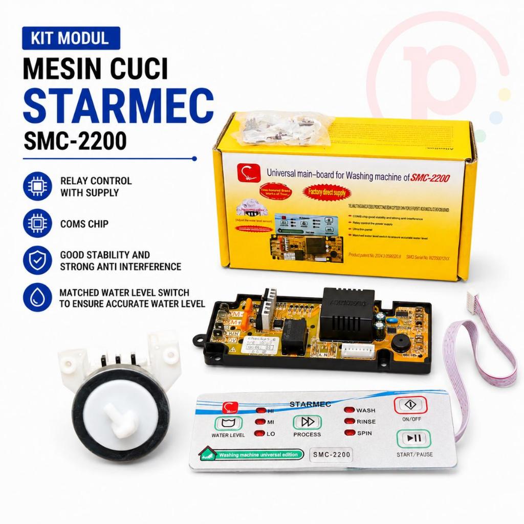 Kit Modul Mesin Cuci Universal Starmec SMC-2200 / Main Board MC Umum Starmec SMC2200 SMC 2200