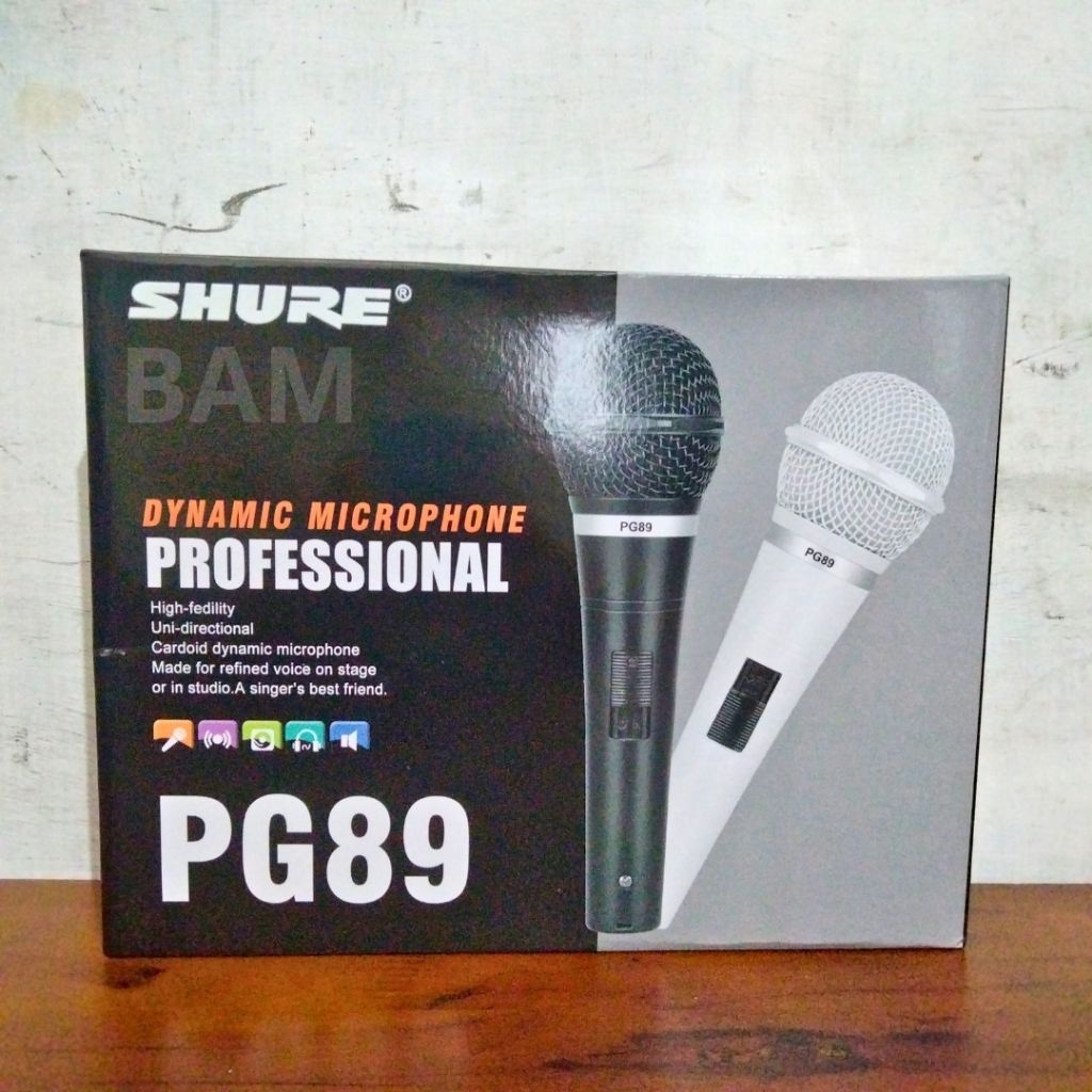 Mikrofon Kabel Shure PG89 - Dynamic Microphone