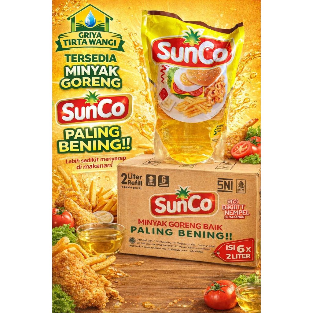 Minyak Goreng Sunco 2 liter 1 dos