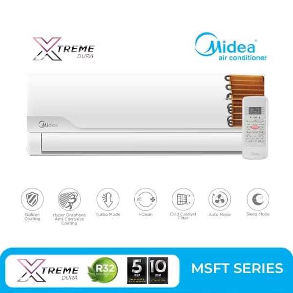 AC MIDEA MSFC-05CRN2X STANDARD - XTREME DURA - 1/2PK - PENDINGIN RUAANGAN AC MIDEA MSFC-05CRNX2