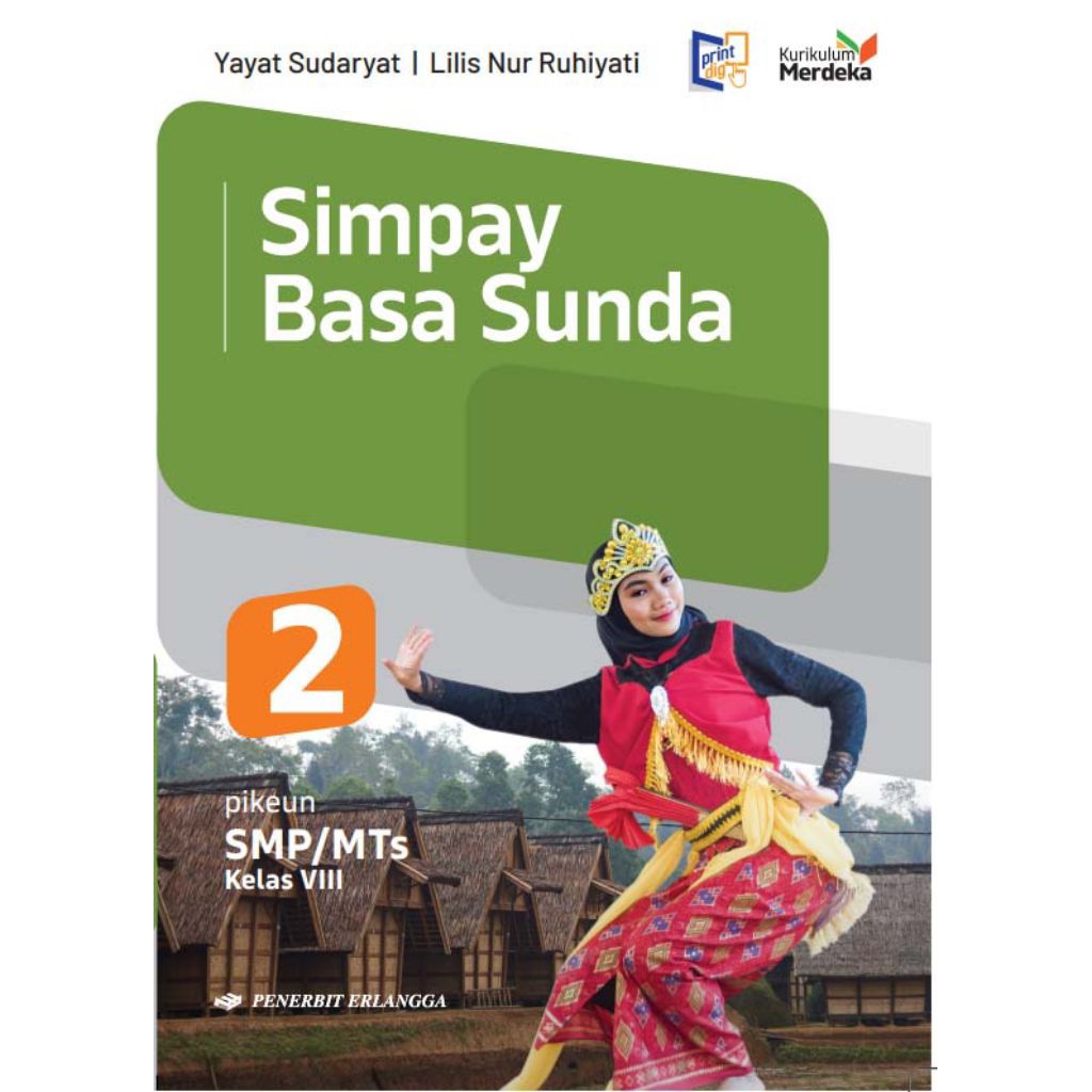 BUKU BAHASA SUNDA SIMPAY BASA SUNDA KELAS 2 8 VIII SMP MTS ERLANGGA KURIKULUM MERDEKA