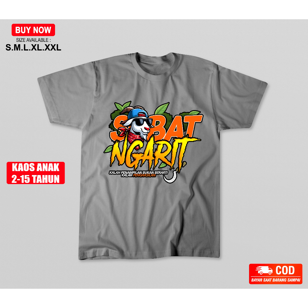 Deliwafa - Sobat Ngarit Vol 3 | T-Shirt Regular | Kaos Lengan Pendek | Baju Pria Wanita - SkyBlue St