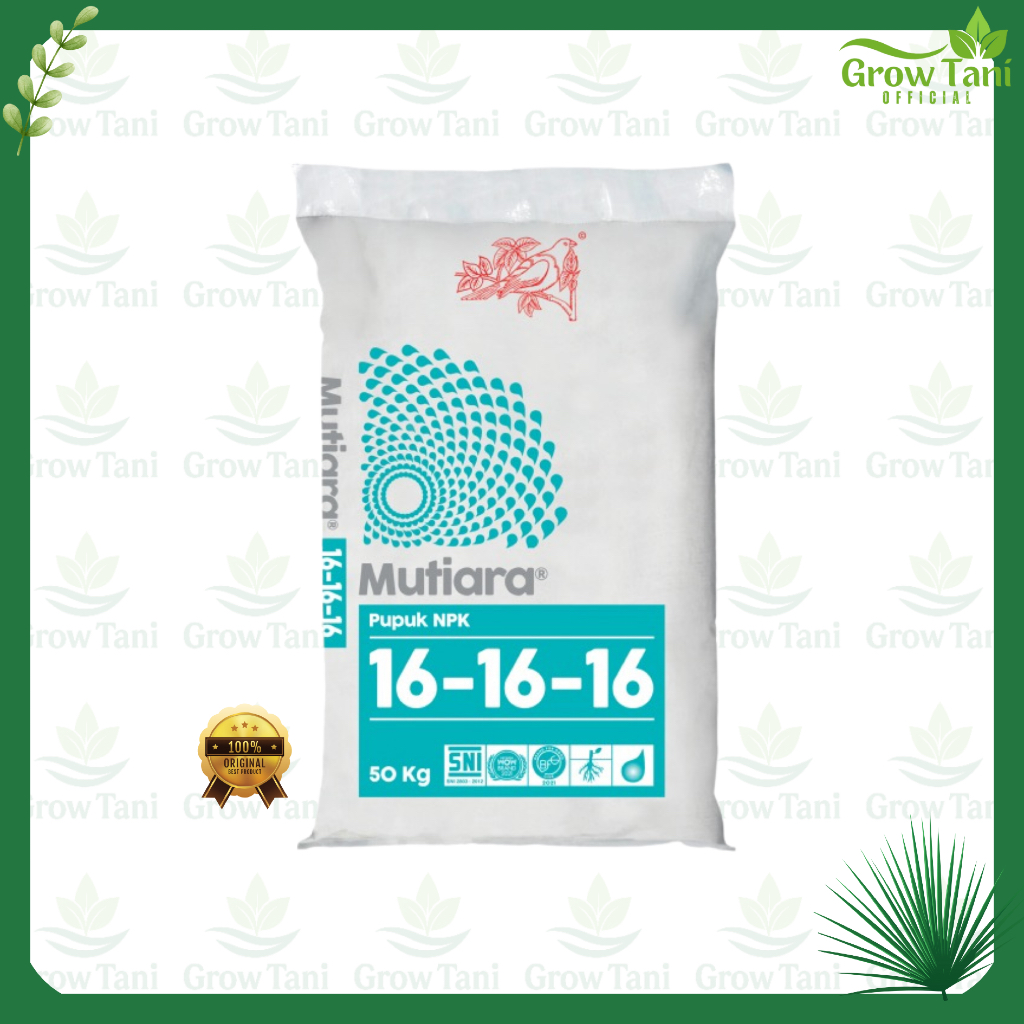 Pupuk Mutiara NPK 50kg Original Meroke Mutiara 16 16 16 Original Kemasan Pabrik