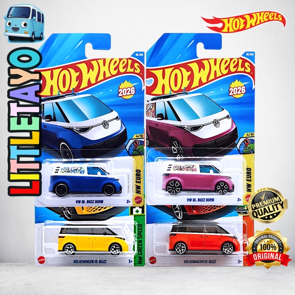 Hot Wheels VW Volkswagen ID Buzz Kuning Orange Ungu Biru Diecast Mobil Van Japan
