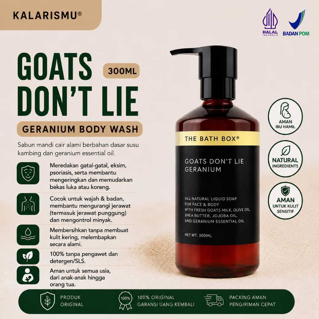 The Bath Box Goats Don't Lie Geranium 300ml