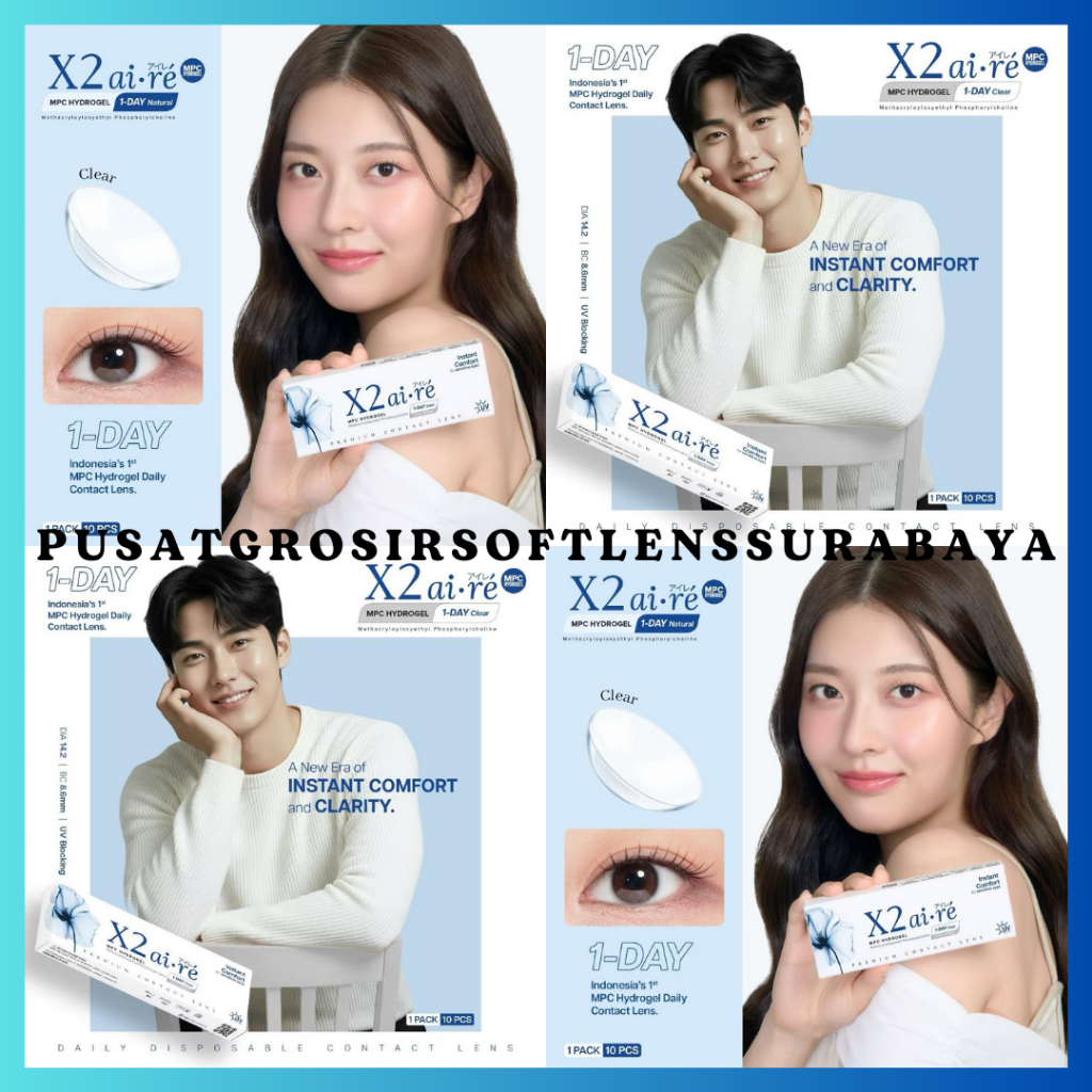 SOFTLENS AIRE 1 DAY CLEAR 14,2 MM G.DIA 12,8M ///// SOFLEN / SOPLEN / SOFLENS / SOFTLEN / SOFTLENT /