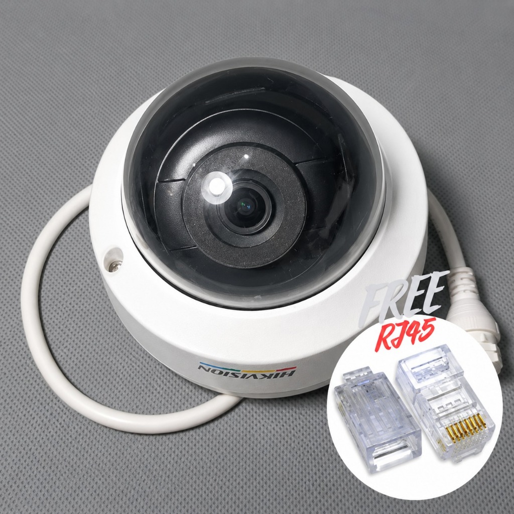 HIKVISION DS-2CD1147G0 ColorVu 4MP Dome IP Camera - SECOND / BEKAS - FREE KONEKTOR RJ45