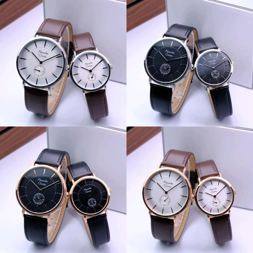 JAM TANGAN COUPLE ALEXANDRE CHRISTIE AC 8493 AC8493 ORIGINAL TERMURAH