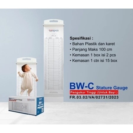 Infantometer - Pengukur Panjang Bayi Akrilik WB-C AGR