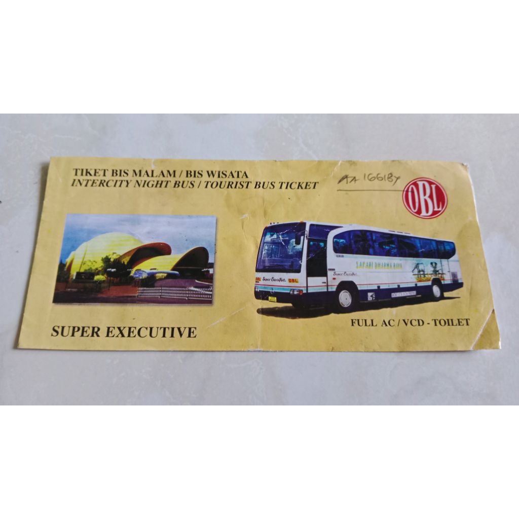 Tiket bis / bus Jadul Lawas