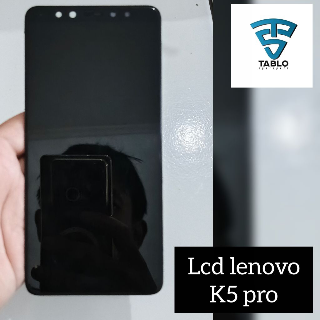 Lcd touchscreen frame lenovo k5 pro ori copotan hp