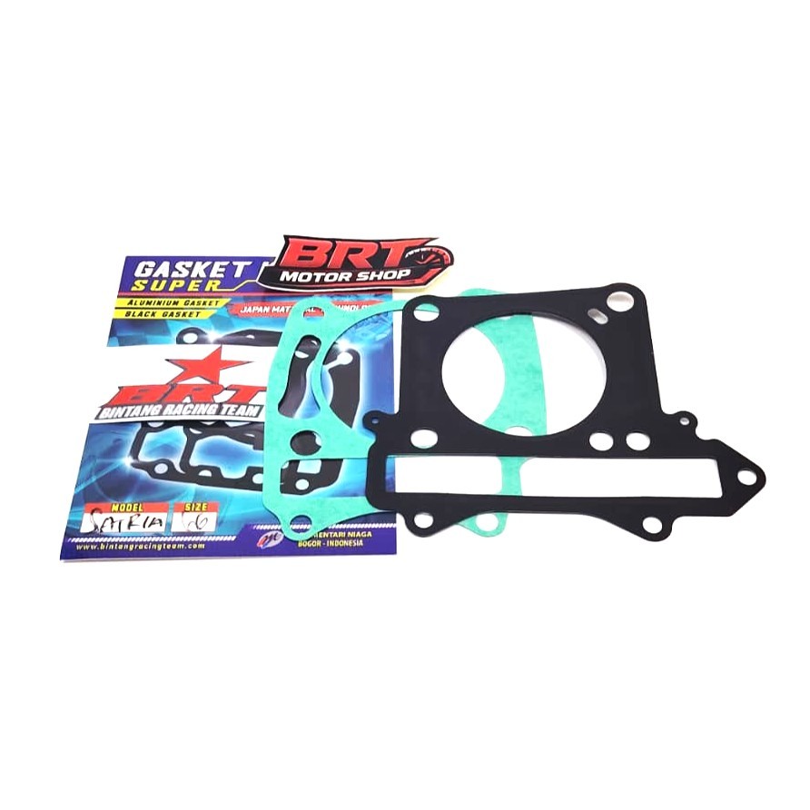 GASKET PAKING ATAS BAWAH BRT SATRIA FU 150 F150 66MM GASKET BLOK HEAD BRT SATRIA FU Karbu Karburator