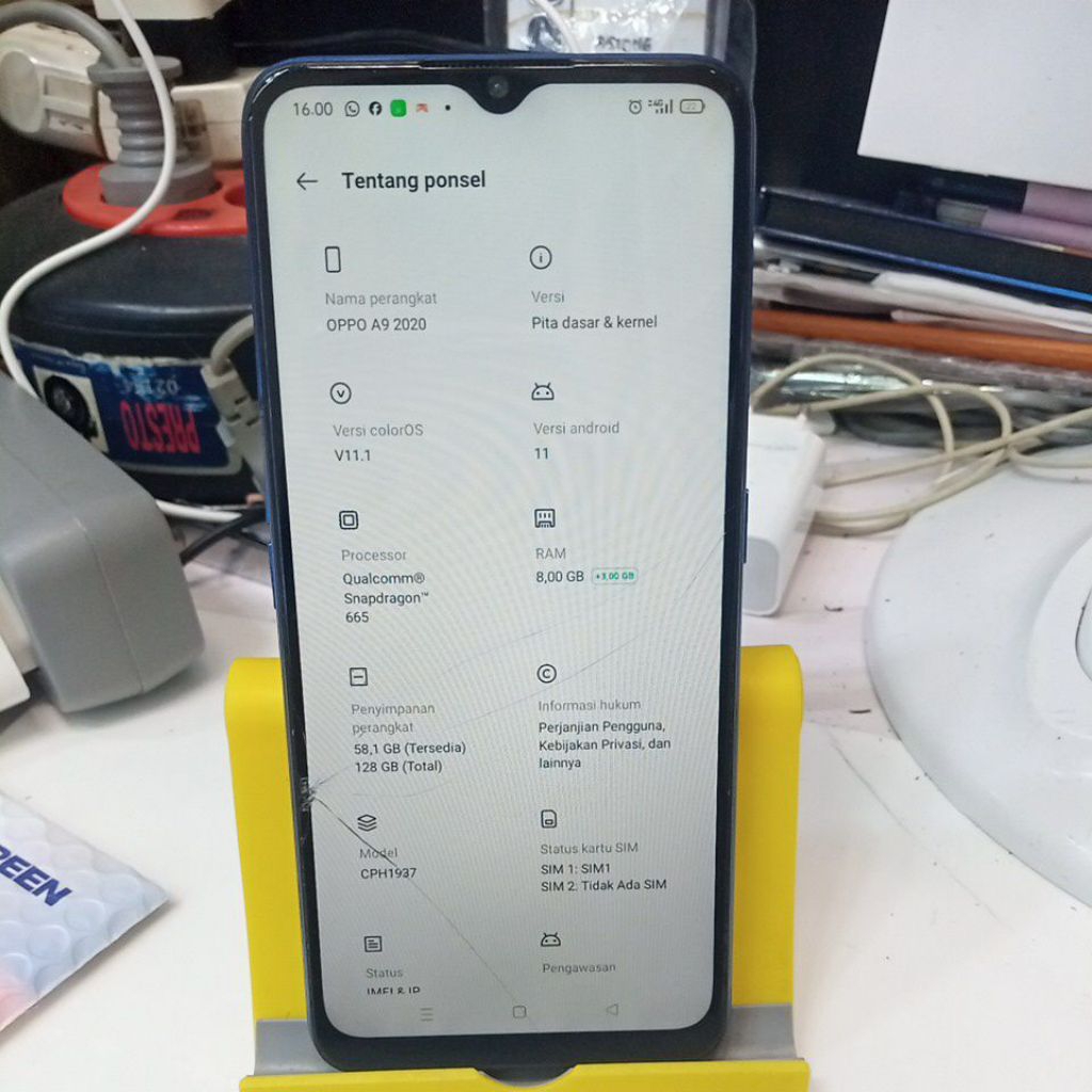 Lcd  Handphone Oppo A9 2020.                              .                                         