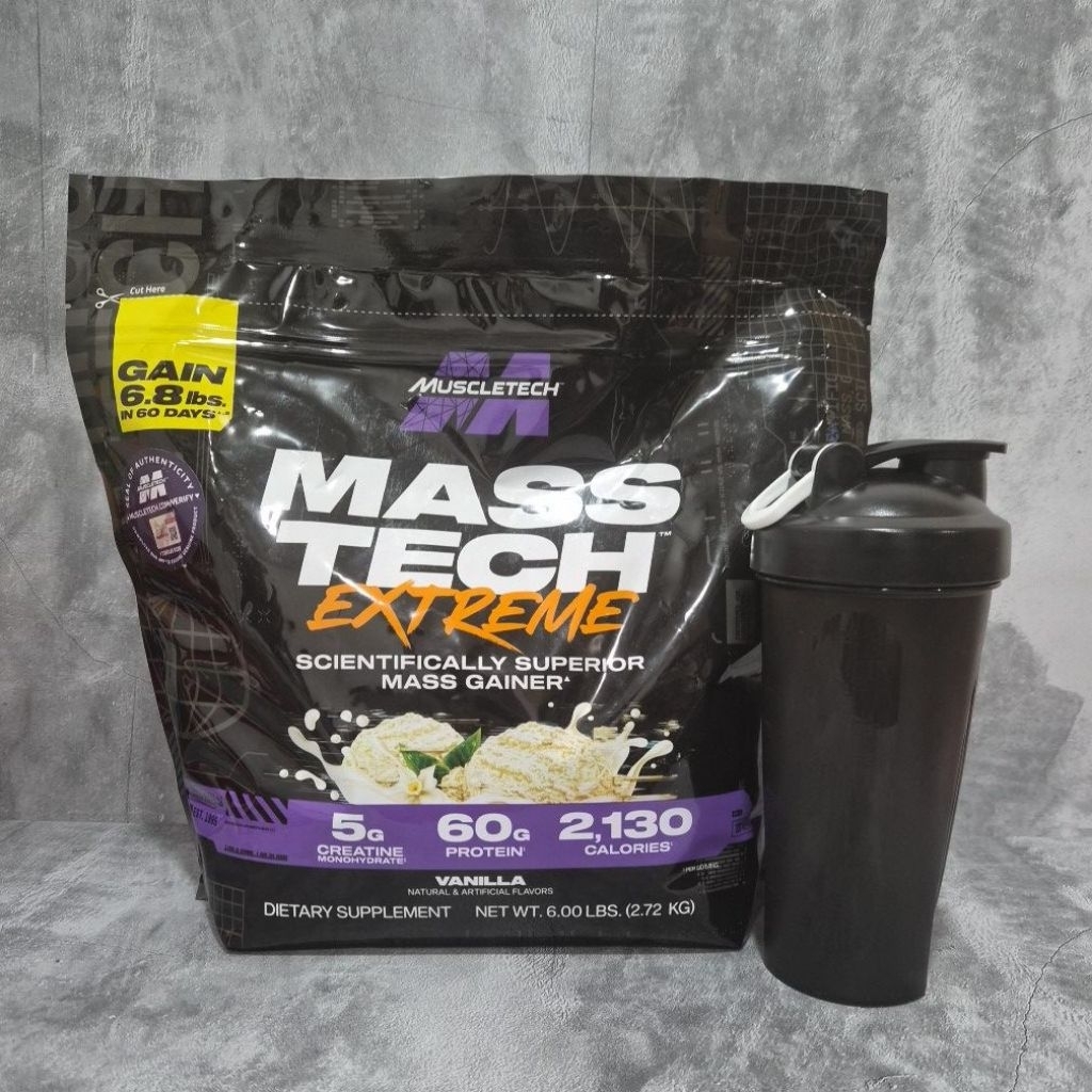 Muscletech Masstech Extreme 6lbs Scientifically Superior Mass Gainer BPOM / Mass Tech Extreme