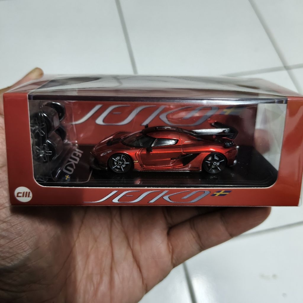 CM Model 1/64 Koenigsegg Jesko Attack Metallic Cherry Red