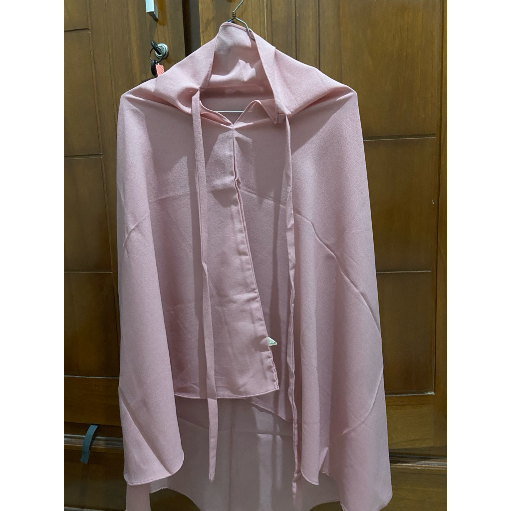 jilbab bergo pink preloved