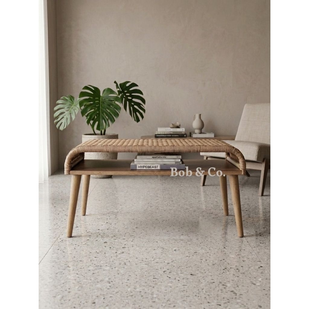 Bangku Bench Rotan / Rattan Bench - Sven