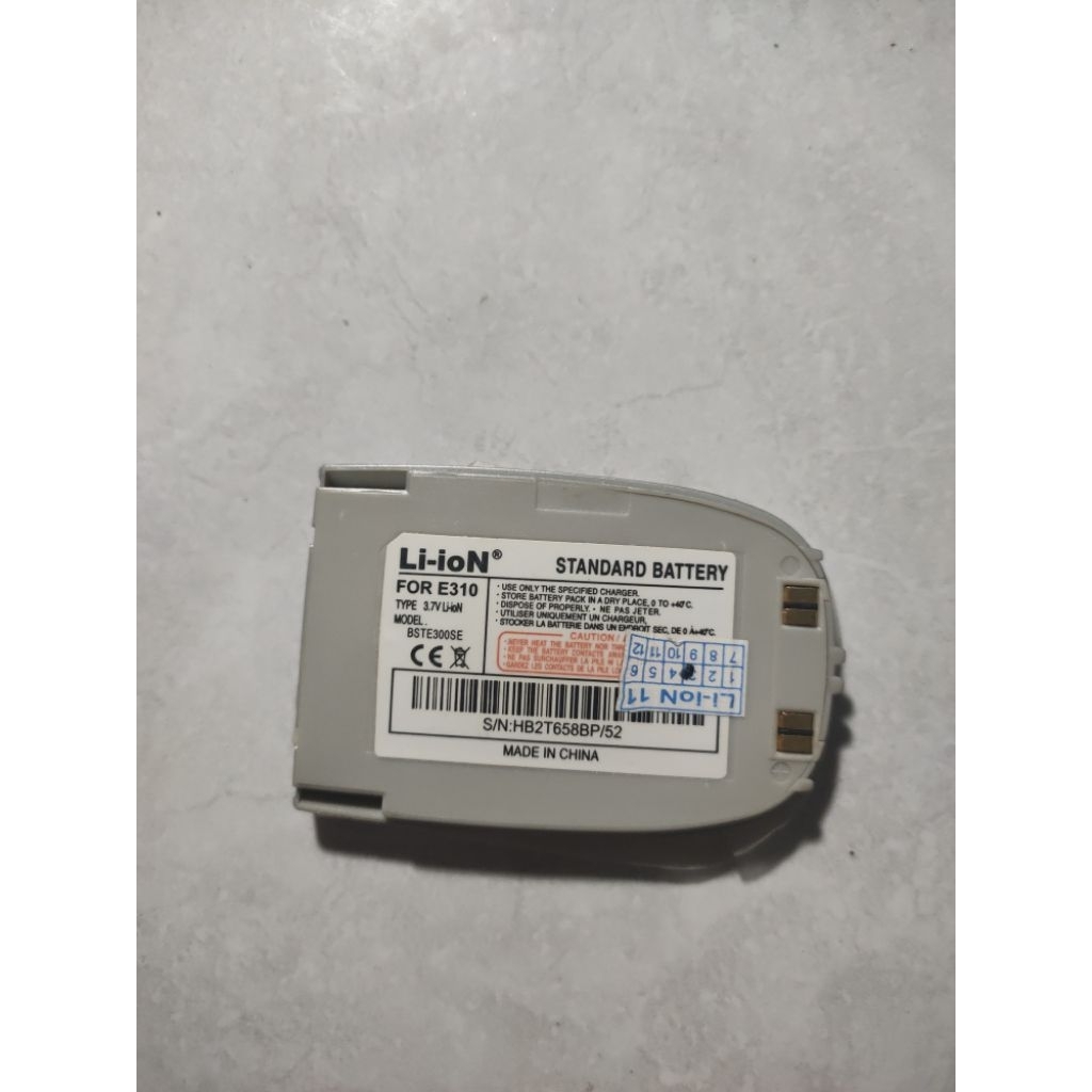 baterai hp samsung sgh-E310 bahan
