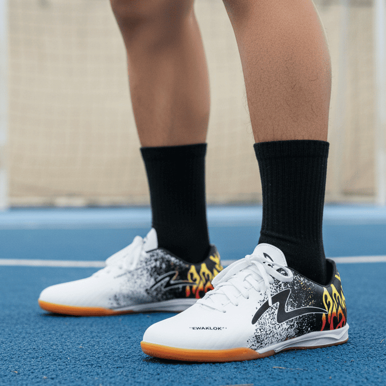 Sepatu Futsal Specs Ewaklok Putih Hitam