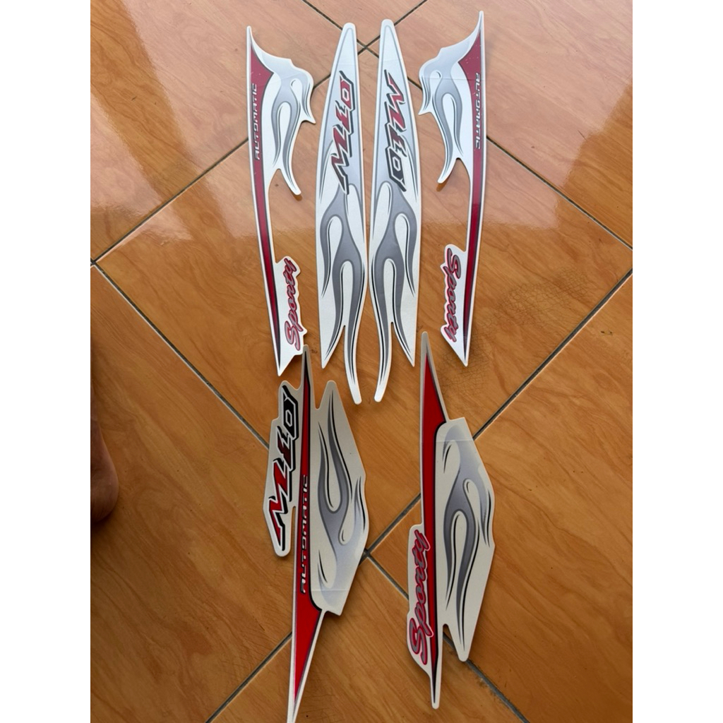 striping mio sporty api putih original lospack