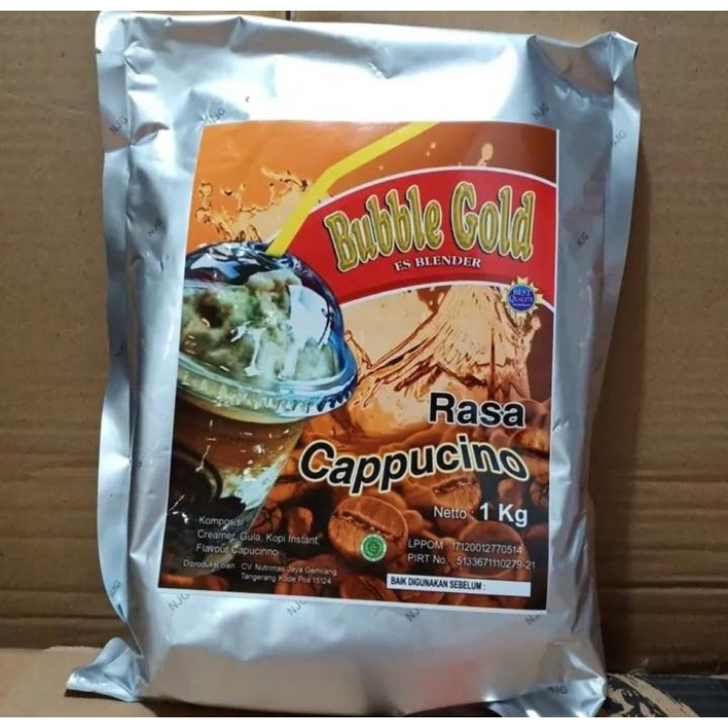 Bubble Gold Capucino 1 kg/bubuk minuman instant