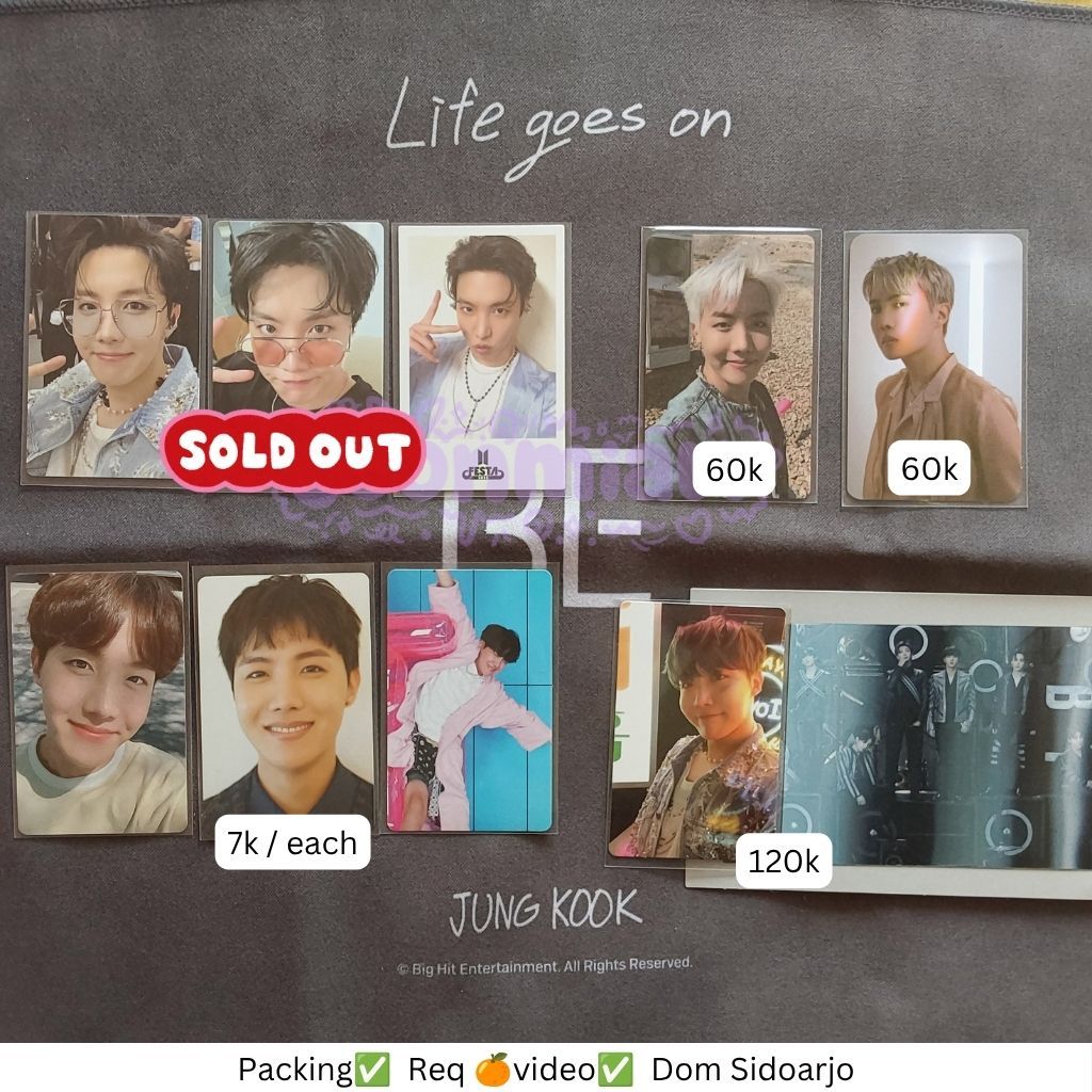 BTS PHOTOCARD PC JHOPE HOSEOK LD LUCKY DRAW BUTTER PROOF MOTS DICON BE MOTS DIGICODE DC