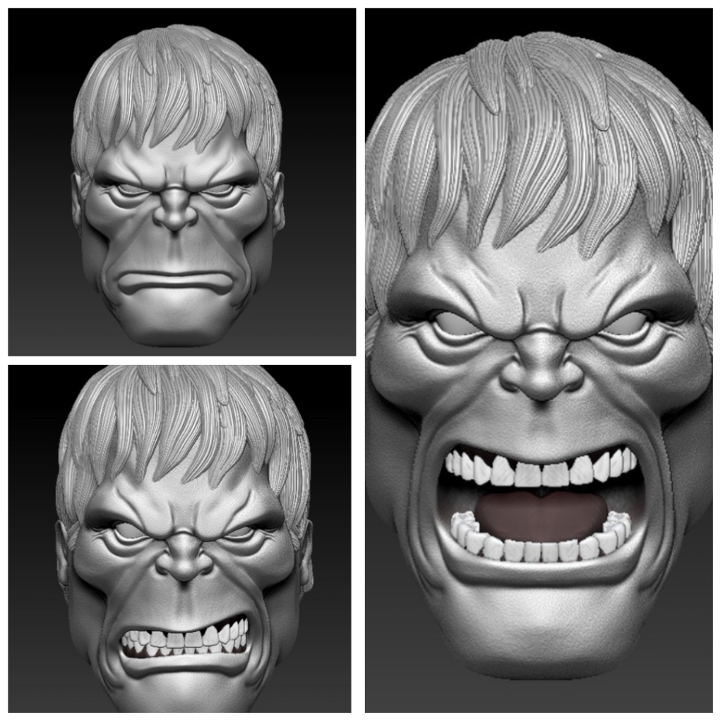 Headsculpt Head HS Solomon Grundy Hulk Action Figure shf figma Marvel Legends Damtoys Mcfarlane Vtoy