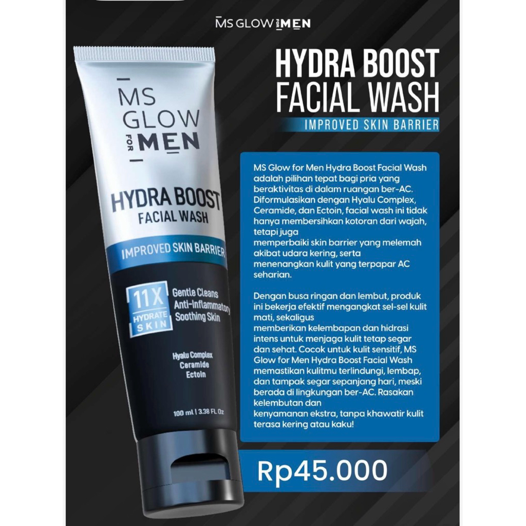 Hydra boost facial wash