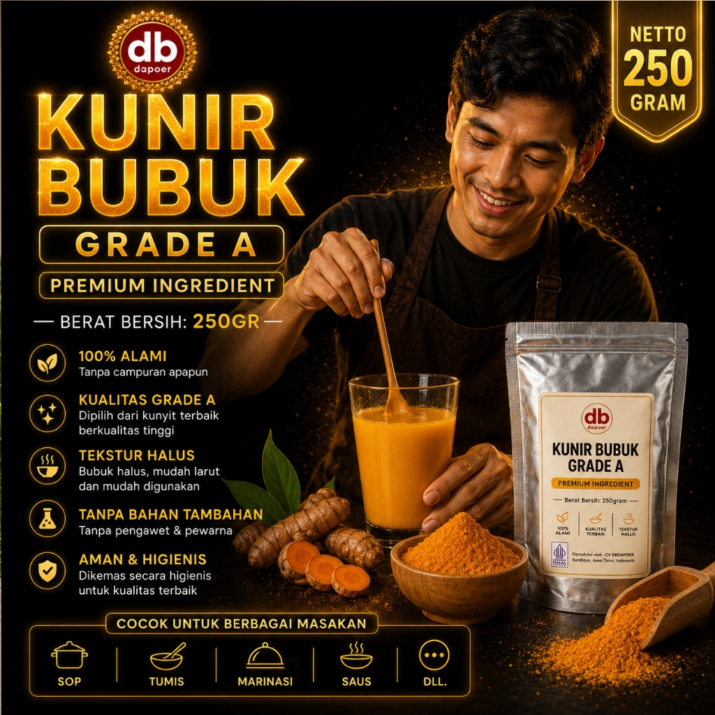 Bubuk Kunir Kunyit Bubuk