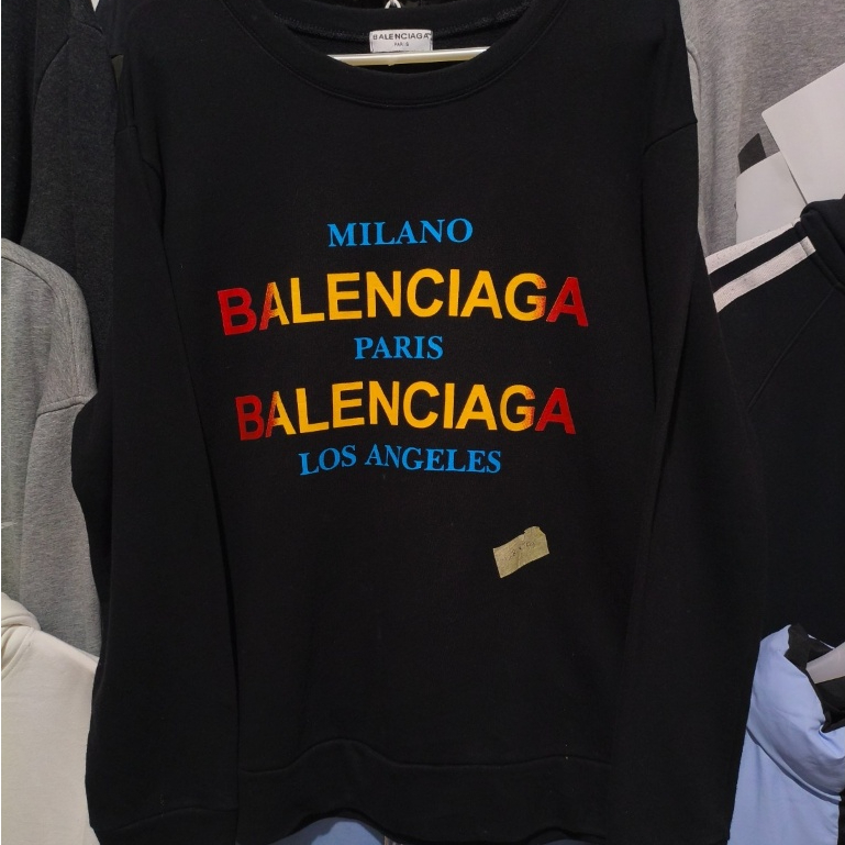 Jaket Sweater Sweatshirt Crewneck Jacket Sweater Crewneck BALENCIAGA